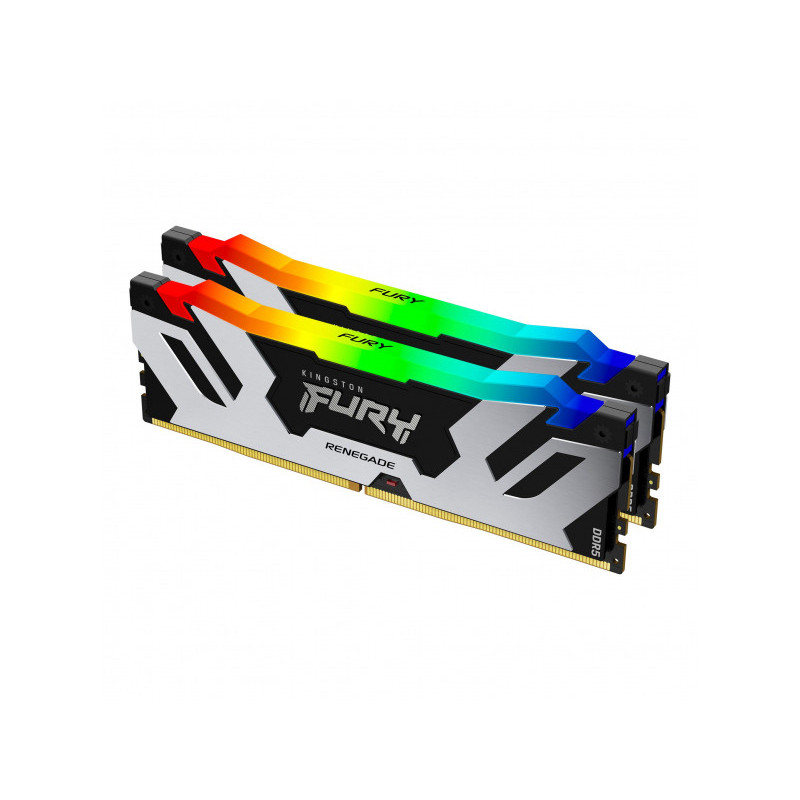 Kingston 32GB(2x16GB) DDR5 8000MT/s CL38 RGB Silver/Black KF580C38RSAK2-32 Kingston 32GB(2x16GB) DDR5 8000MT/s CL38 RGB Silver/Black KF580C38RSAK2-32