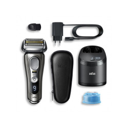 Braun Rasoir électrique Series 9 Pro 9485cc System Wet & Dry Noir/Argent 050142