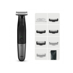 Braun Tondeuse Hybride Series XT 5200 pour visage et corps Noir/Argent 215121
