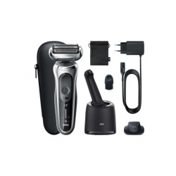 Braun Rasoir électrique Serie 7 71-S7200cc Wet & Dry Argent 433637