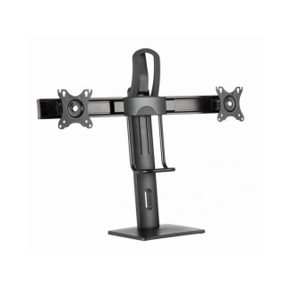 Gembird Double Monitor Desk Stand Height Adjustable Black MS-D2-01