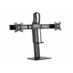 Gembird Double Monitor Desk Stand Height Adjustable Black MS-D2-01