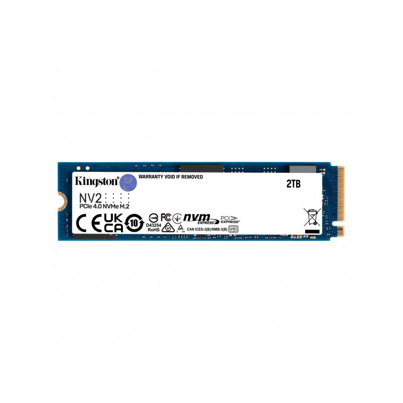 Kingston 2TB SSD NV2 M.2 2280 PCIe 4.0 NVMe SNV2S/2000G Kingston 2TB SSD NV2 M.2 2280 PCIe 4.0 NVMe SNV2S/2000G