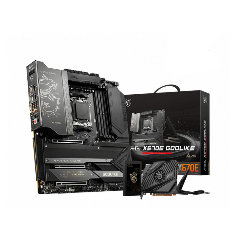 MSI MEG X670E GODLIKE Motherboard AMD X670 7D68-005R MSI MEG X670E GODLIKE Motherboard AMD X670 7D68-005R