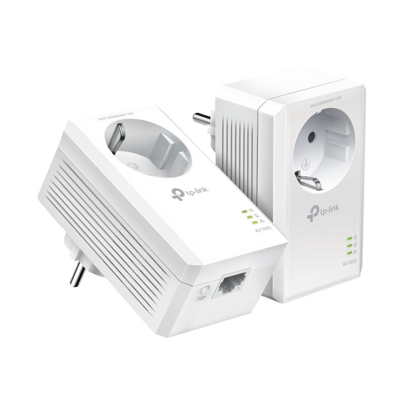 TP-LINK AV1000 Gigabit Powerline Adapter Kit - Steckdose TL-PA7019P kit(DE) TP-LINK AV1000 Gigabit Powerline Adapter Kit - Steckdose TL-PA7019P kit(DE)