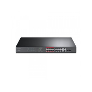 TP-Link 16-Port 10/100 Mbps + 2-Port Gigabit Rackmount Switch TL-SL1218MP