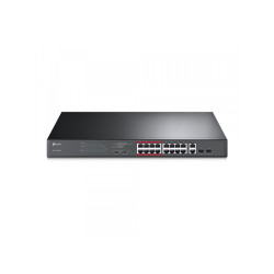 TP-Link 16-Port 10/100 Mbps + 2-Port Gigabit Rackmount Switch TL-SL1218MP