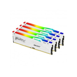 Kingston 64GB(4x16GB) DDR5 5600MT/s CL40 White RGB XMP KF556C40BWAK4-64