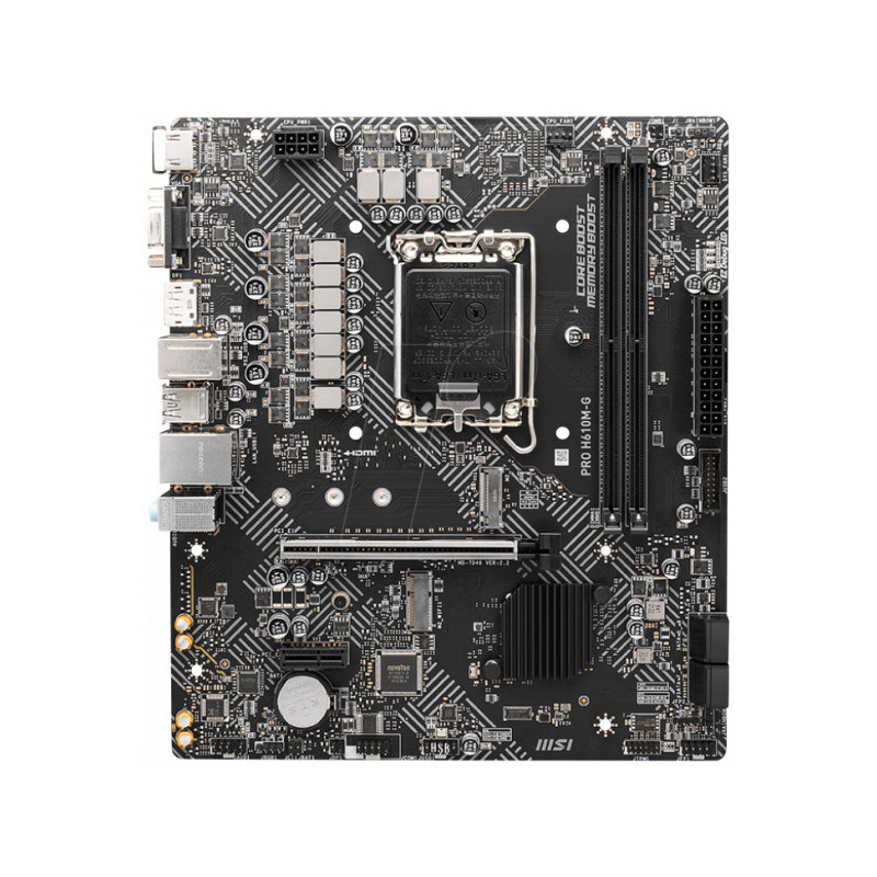MSI PRO H610M-G Intel Mainboard 7D46-075R