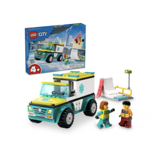 LEGO City - L?ambulance de secours et le snowboardeur (60403)