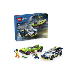 LEGO City - La course-poursuite entre la voiture de police et la super voiture (60415)