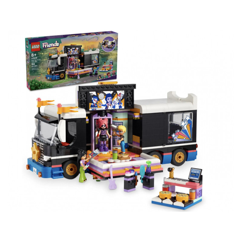 LEGO Friends - Le tourbus de la star de la pop (42619)