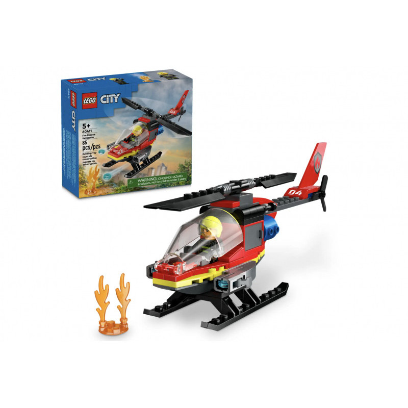 LEGO City - L?hélicoptère de secours des pompiers (60411)
