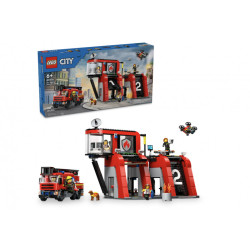 LEGO City - La caserne et le camion de pompiers (60414)