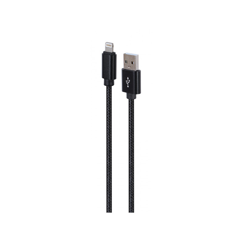CableXpert Cotton Braided 8-pin Cable 1.8m Black CCDB-mUSB2B-AMLM-6 CableXpert Cotton Braided 8-pin Cable 1.8m Black CCDB-mUSB2B-AMLM-6