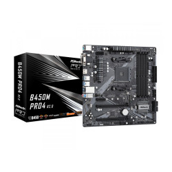 ASRock B450M Pro4 R2.0 AM4 AMD Motherboard 90-MXBEG0-A0UAYZ