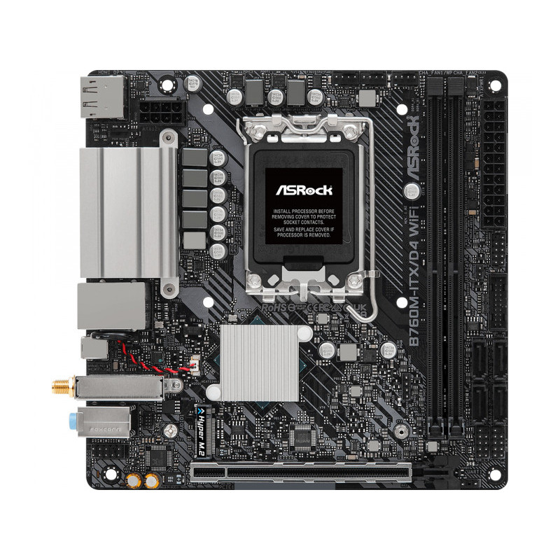 MB ASRock B760M-ITX/D4 WiFi Intel Motherboard 90-MXBKY0-A0CAYZ