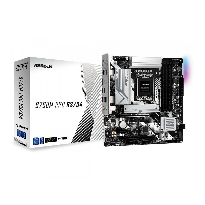 ASRock B760M Pro RS/D4 B760 Intel Motherboard 90-MXBKL0-A0UAYZ