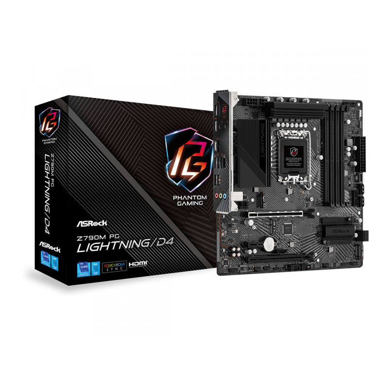 ASRock Z790M PG Lightning/D4 Intel Motherboard 90-MXBJW0-A0UAYZ