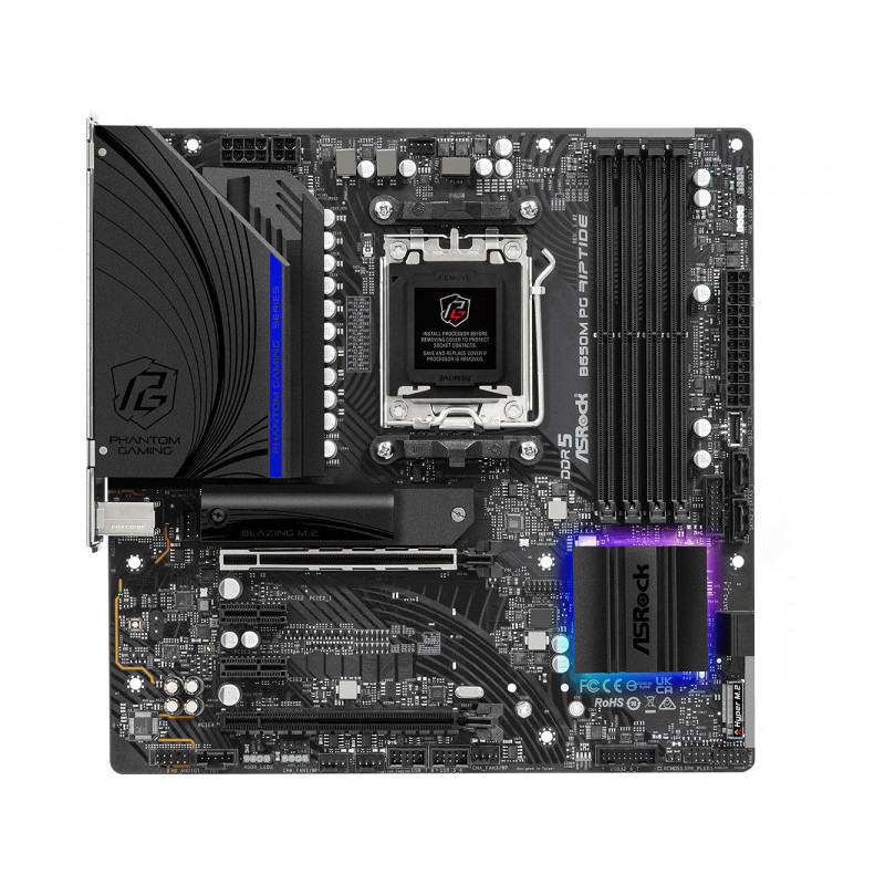 ASRock B650M PG Riptide AMD Motherboard 90-MXBJ90-A0UAYZ ASRock B650M PG Riptide AMD Motherboard 90-MXBJ90-A0UAYZ