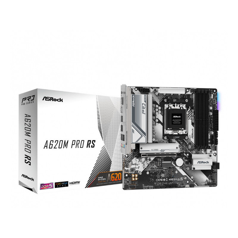 ASRock A620M Pro RS AM5 AMD Motherboard 90-MXBLN0-A0UAYZ ASRock A620M Pro RS AM5 AMD Motherboard 90-MXBLN0-A0UAYZ
