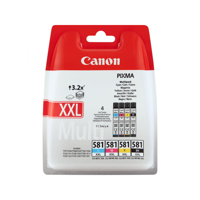 Canon TIN CLI581XXL CMYK HC 1998C005 