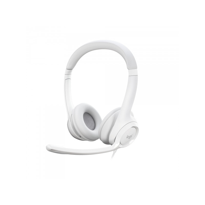 Logitech H390 USB Computer Headset White 981-001286