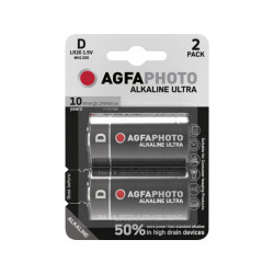 AGFAPHOTO Pack de 2 piles  Ultra Alkaline Mono D