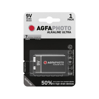 AGFAPHOTO Battery Ultra Alkaline E-Block 9V (1-Pack)