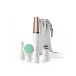 Braun Épilateur Visage FaceSpa Pro 913 Blanc/Bronze