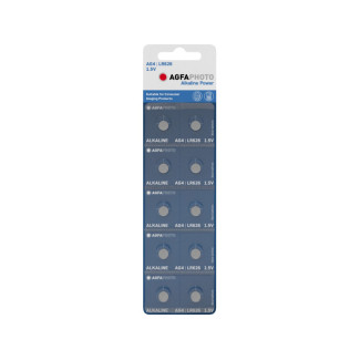 AGFAPHOTO Batterie Power Alkaline Knopfzelle LR626 AG4 (10-Pack)