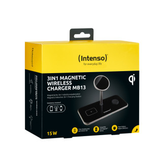 Intenso Charger 3in1 Magnetic Wireless Charger MB13 Black