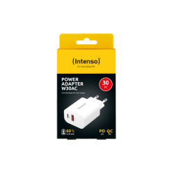 Intenso power adapter W30AC USB-A + USB-C 30W White (7803012)