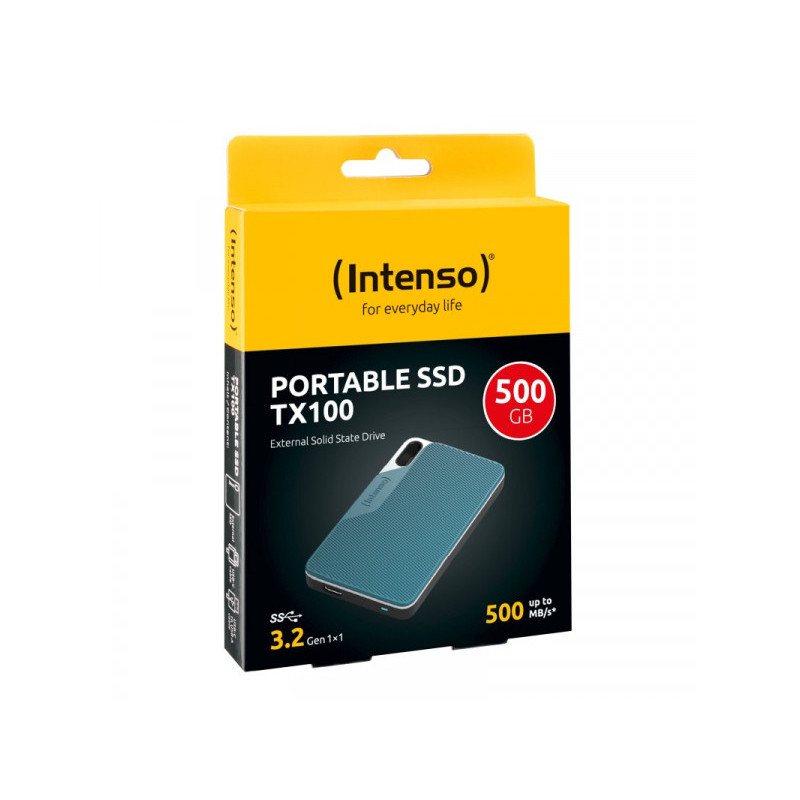 Intenso external SSD TX100 500GB blue (3826450) - USB 3.2 Intenso external SSD TX100 500GB blue (3826450) - USB 3.2