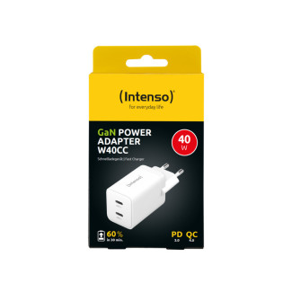 Intenso Power Adapter W40CC GaN USB-C 40W White (7804012)