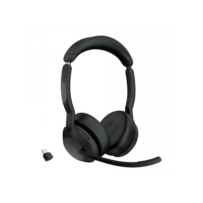 Jabra Evolve2 55 Link380c MS Stereo Headset with Bluetooth 25599-999-899