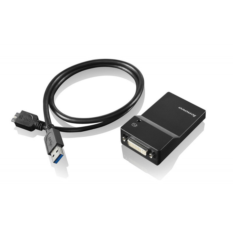 Der Lenovo USB 3.0 zu DVI/VGA Bildschirmnetzteil 0B47072