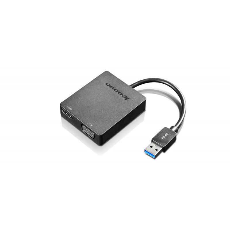 Lenovo USB 3.0 auf VGA/HDMI Universaladapter 4X90H20061 Lenovo USB 3.0 auf VGA/HDMI Universaladapter 4X90H20061