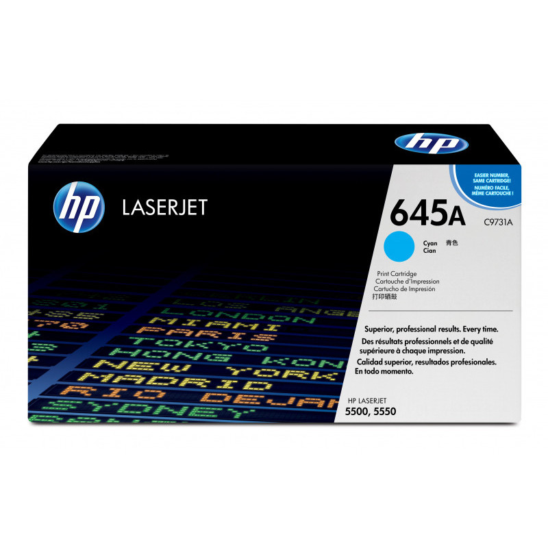 HP Cartridge No.645A Cyan 1 Stück - C9731A HP Cartridge No.645A Cyan 1 Stück - C9731A