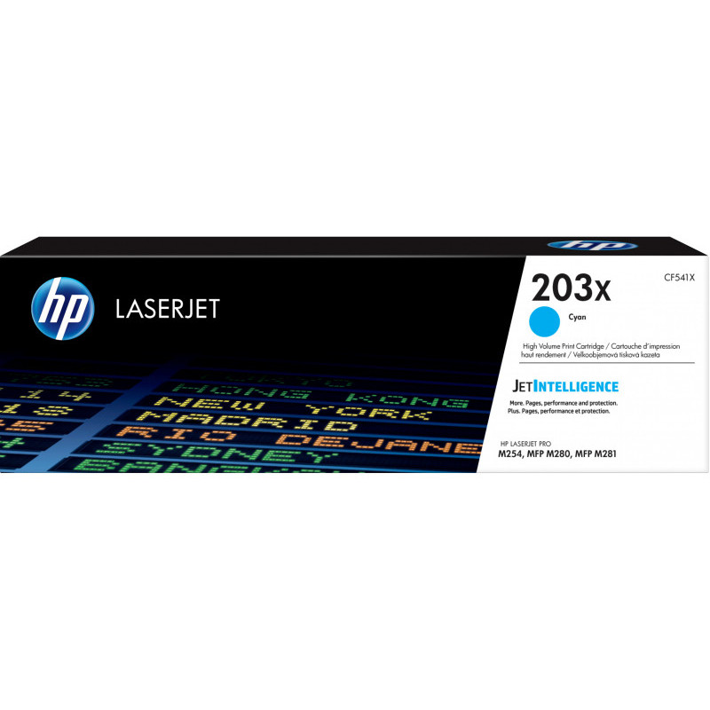 HP Cartridge No.203X Cyan 1 Stück - CF541X HP Cartridge No.203X Cyan 1 Stück - CF541X