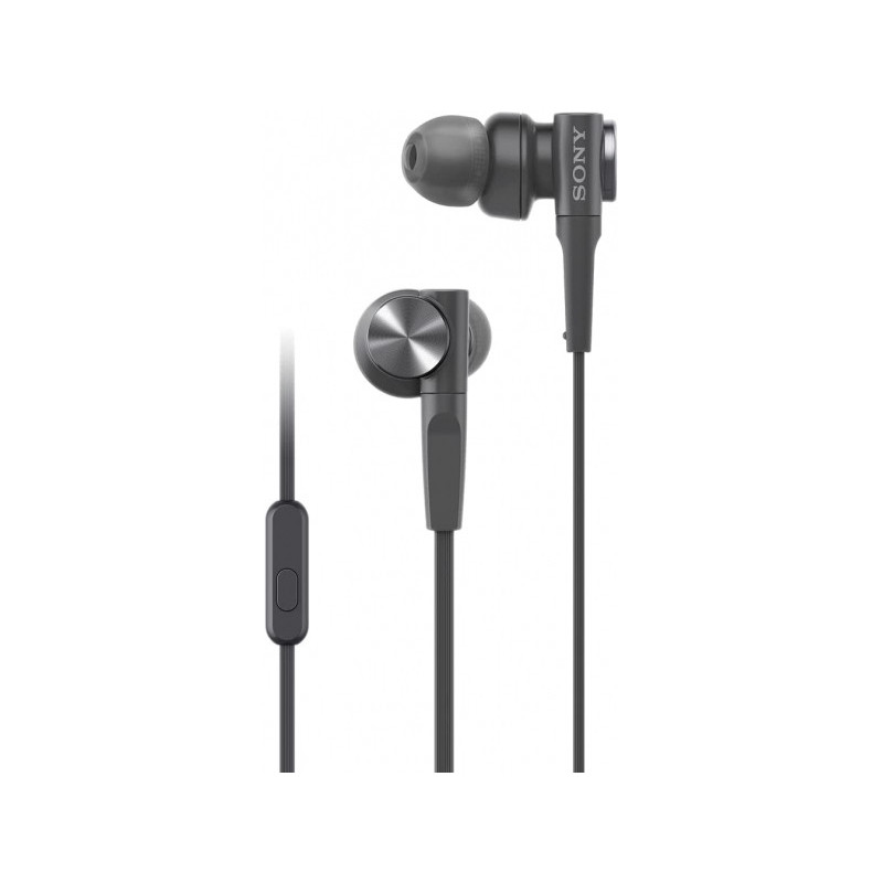 Sony Extra Bass In-Ear Headphones with Microphone - Black MDRXB55APB.CE7 Sony Extra Bass In-Ear Headphones with Microphone - Black MDRXB55APB.CE7
