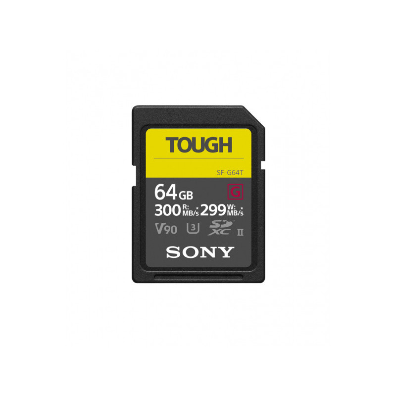 Sony Carte mémoire SDXC G Tough series 64Go UHS-II Class 10 U3 V90 - SF64TG