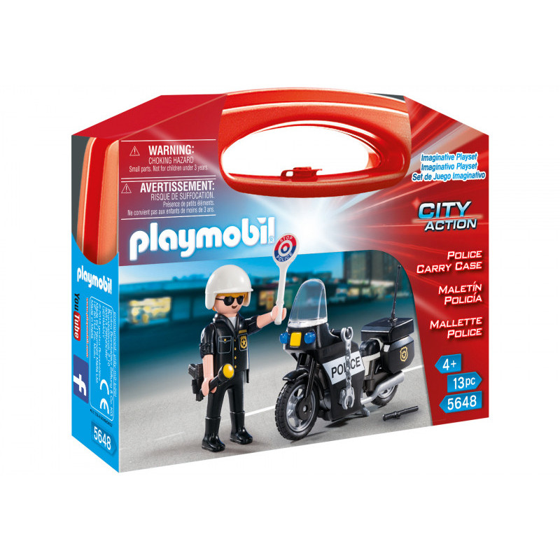 Playmobil City Action - Valisette Motard de Police (5648) Playmobil City Action - Valisette Motard de Police (5648)