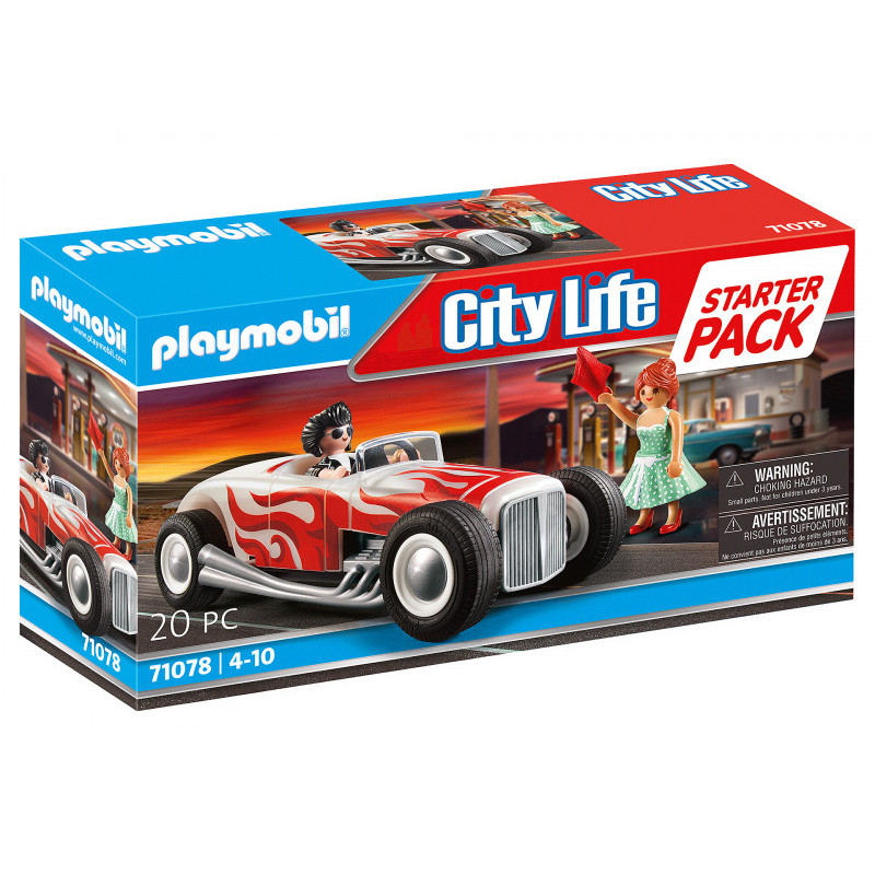 Playmobil City Life - Pack de démarrage Hot Rod (71078)