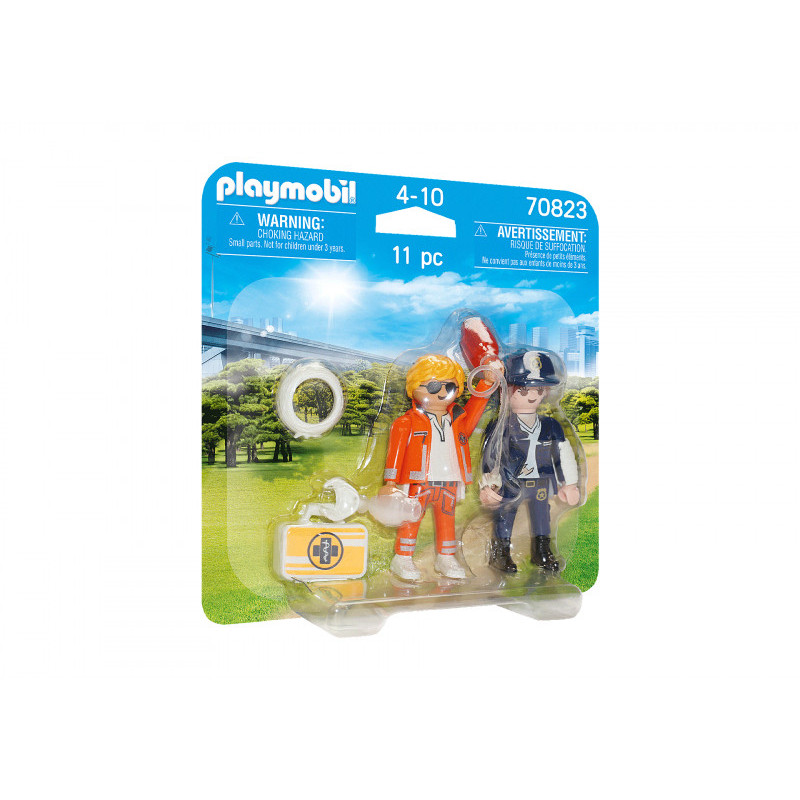 Playmobil City Action - Duo Secouriste et policière (70823) Playmobil City Action - Duo Secouriste et policière (70823)