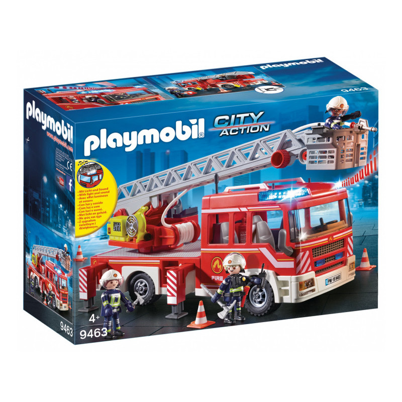 Playmobil City Action - Camion de pompiers avec échelle pivotante (9463)