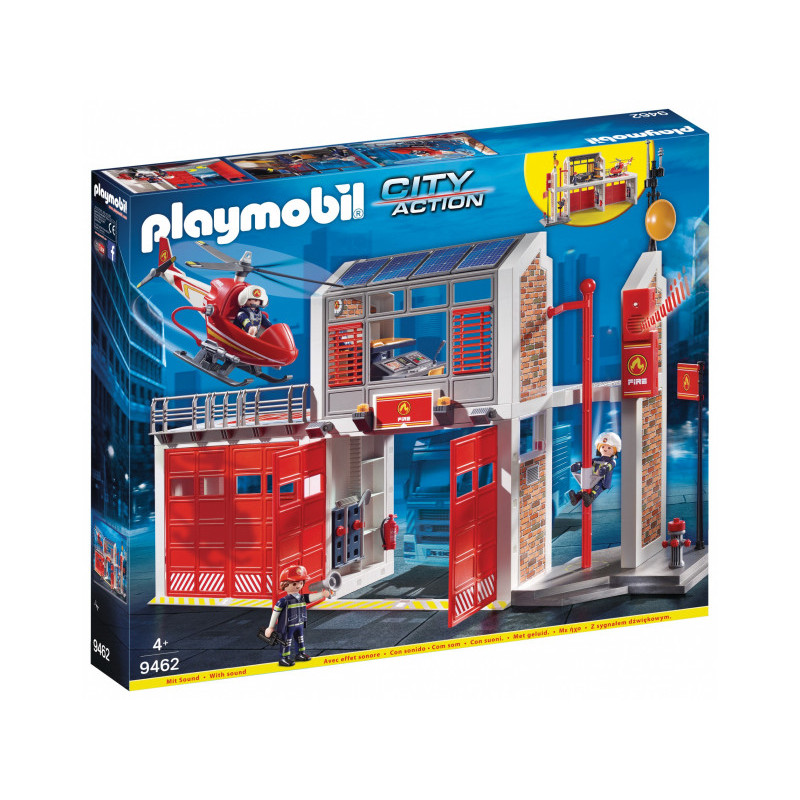 Playmobil City Action - Caserne de pompiers avec hélicoptère (9462) Playmobil City Action - Caserne de pompiers avec hélicoptère (9462)