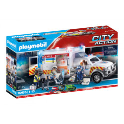 Playmobil City Action - Ambulance avec secouristes et blessé (70936)