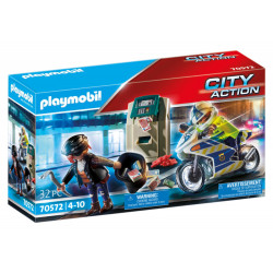Playmobil City Action - Policier avec moto et voleur (70572)