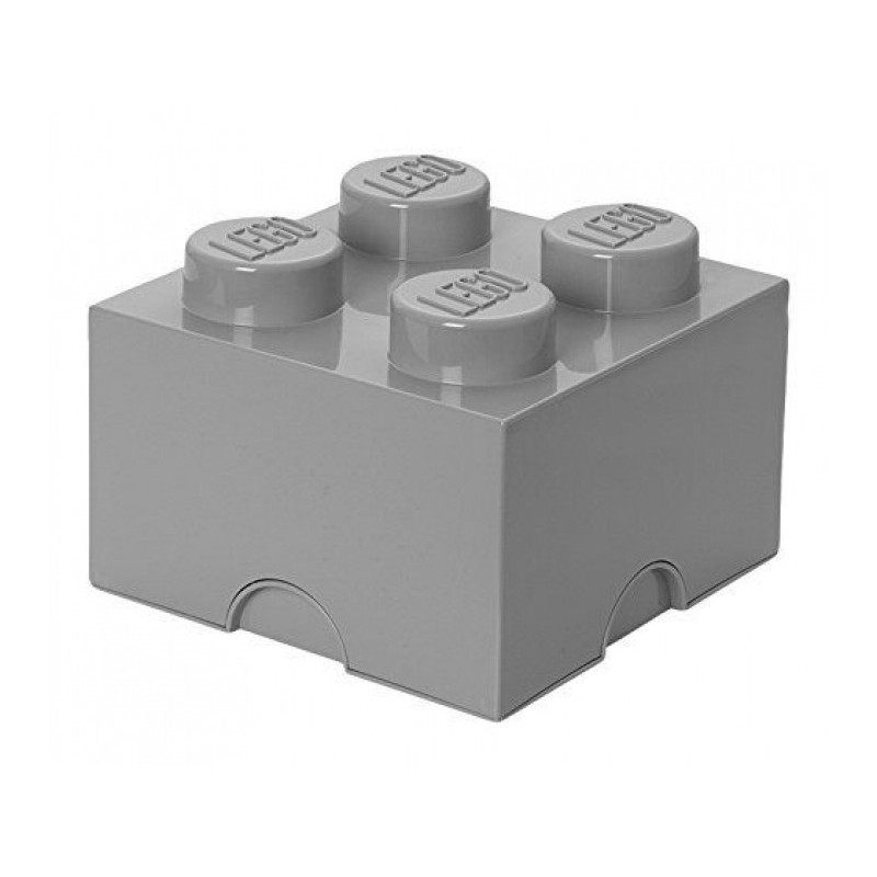 LEGO Brique de rangement 4 plots gris (40031740)